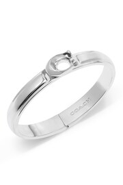 COACH Silver Tone Signature Tabby Bangle Bracelet - Image 2 of 3