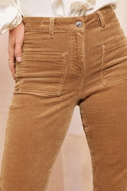 Friends Like These Brown Corduroy High Waist Pocket Flare jeans - Image 3 of 4