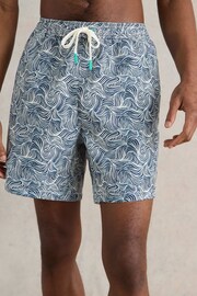 White Stuff Blue Waves Swim Shorts - Image 2 of 7