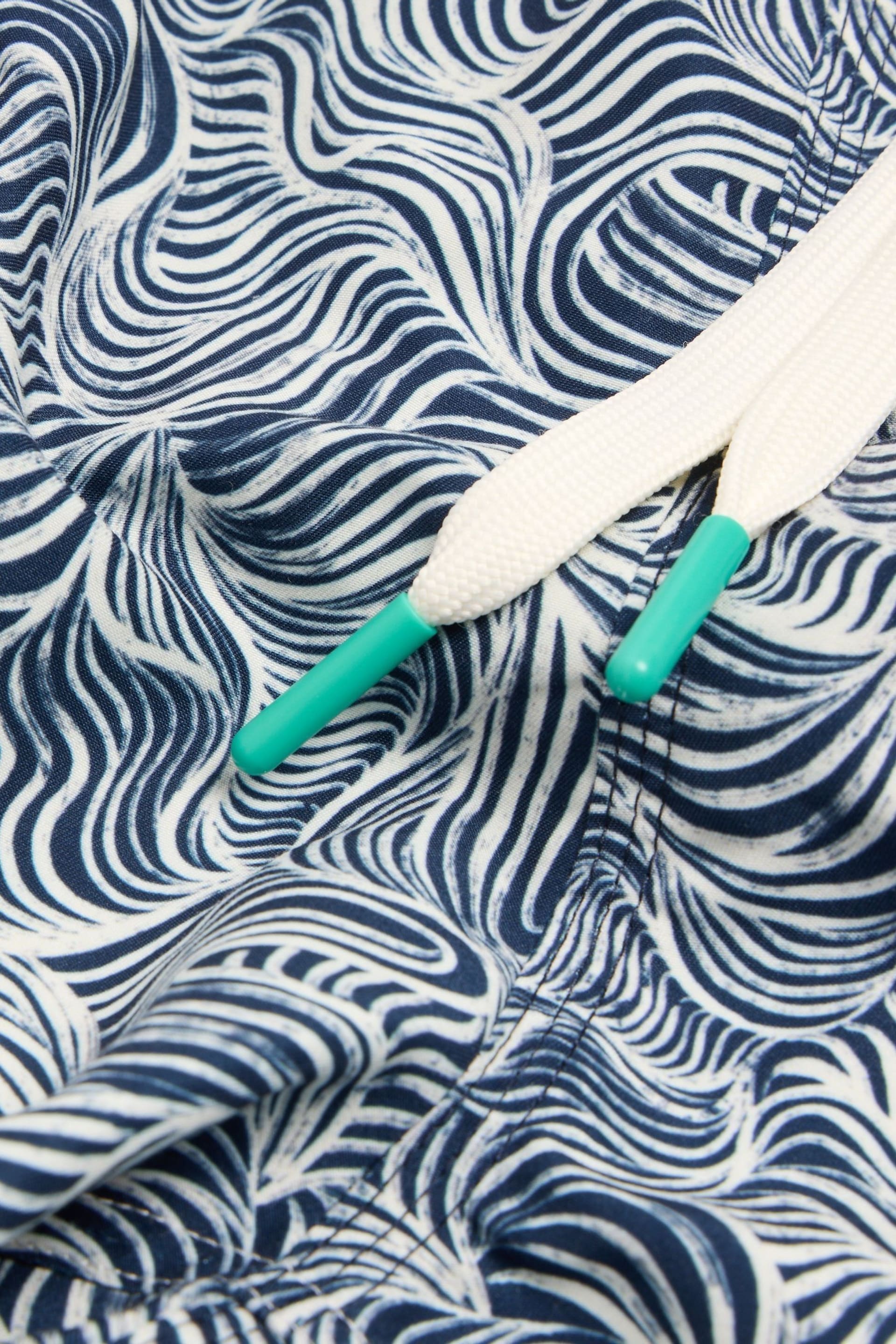 White Stuff Blue Waves Swim Shorts - Image 7 of 7