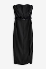 Black Bandeau Bow Midi Dress - Image 5 of 6