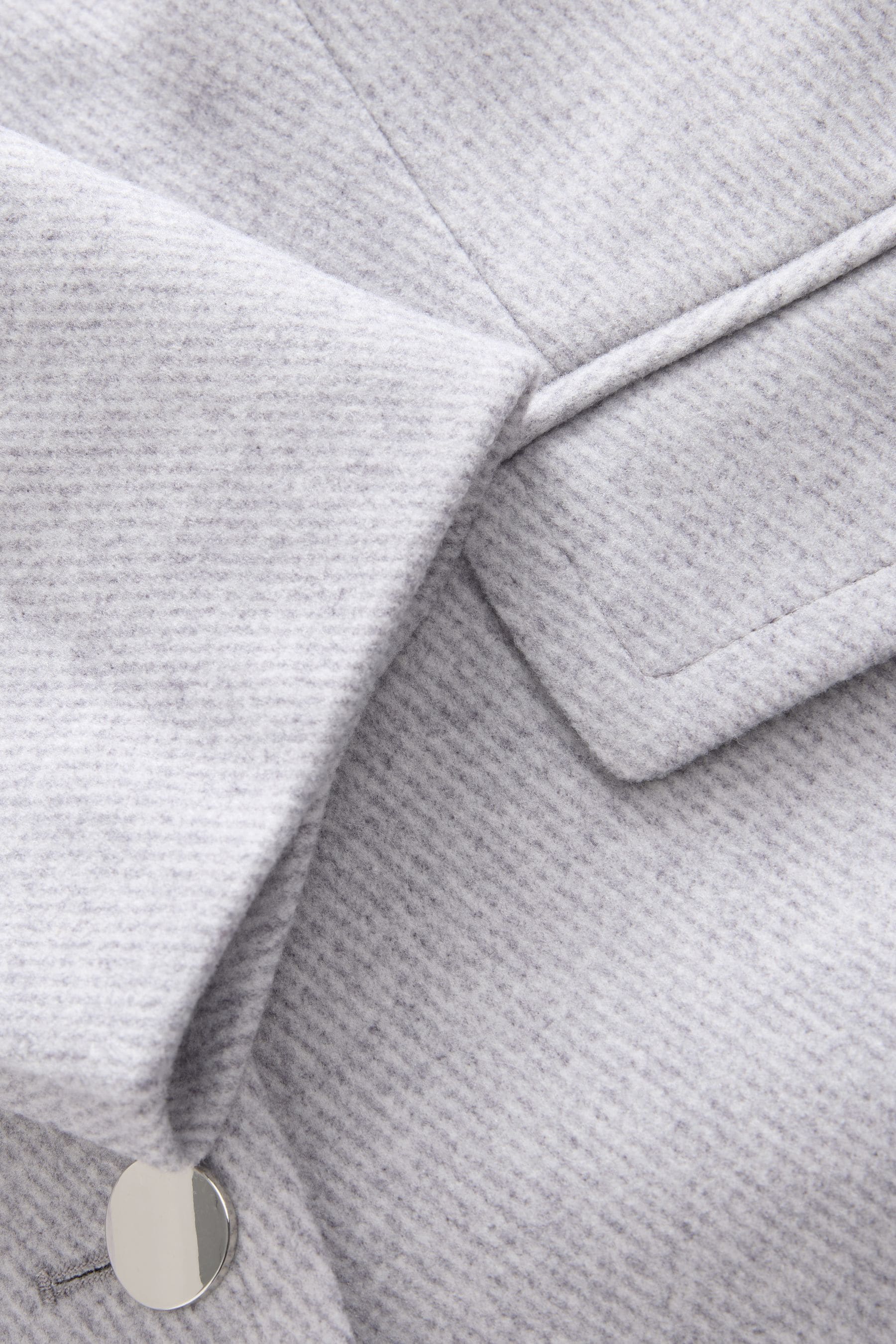 Next grey revere coat top