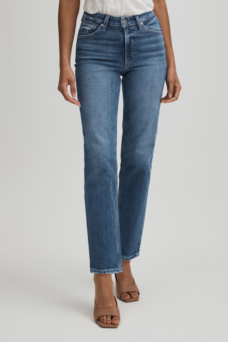 Paige Straight Leg Cropped Jeans - Image 1 of 5