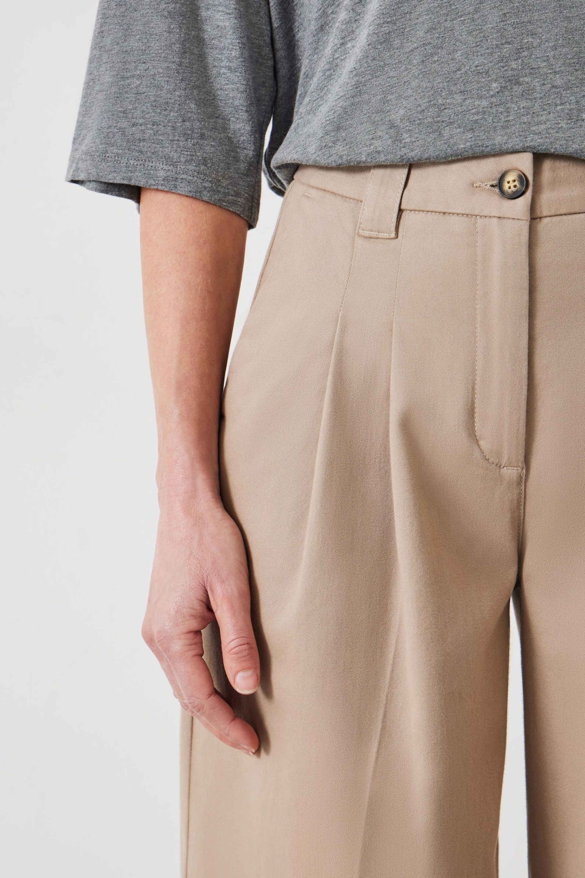 Hush Nude Ali Wide Chino Trousers - Image 4 of 5