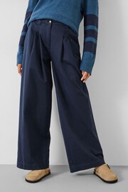 Hush Blue Ali Wide Chino Trousers - Image 2 of 5