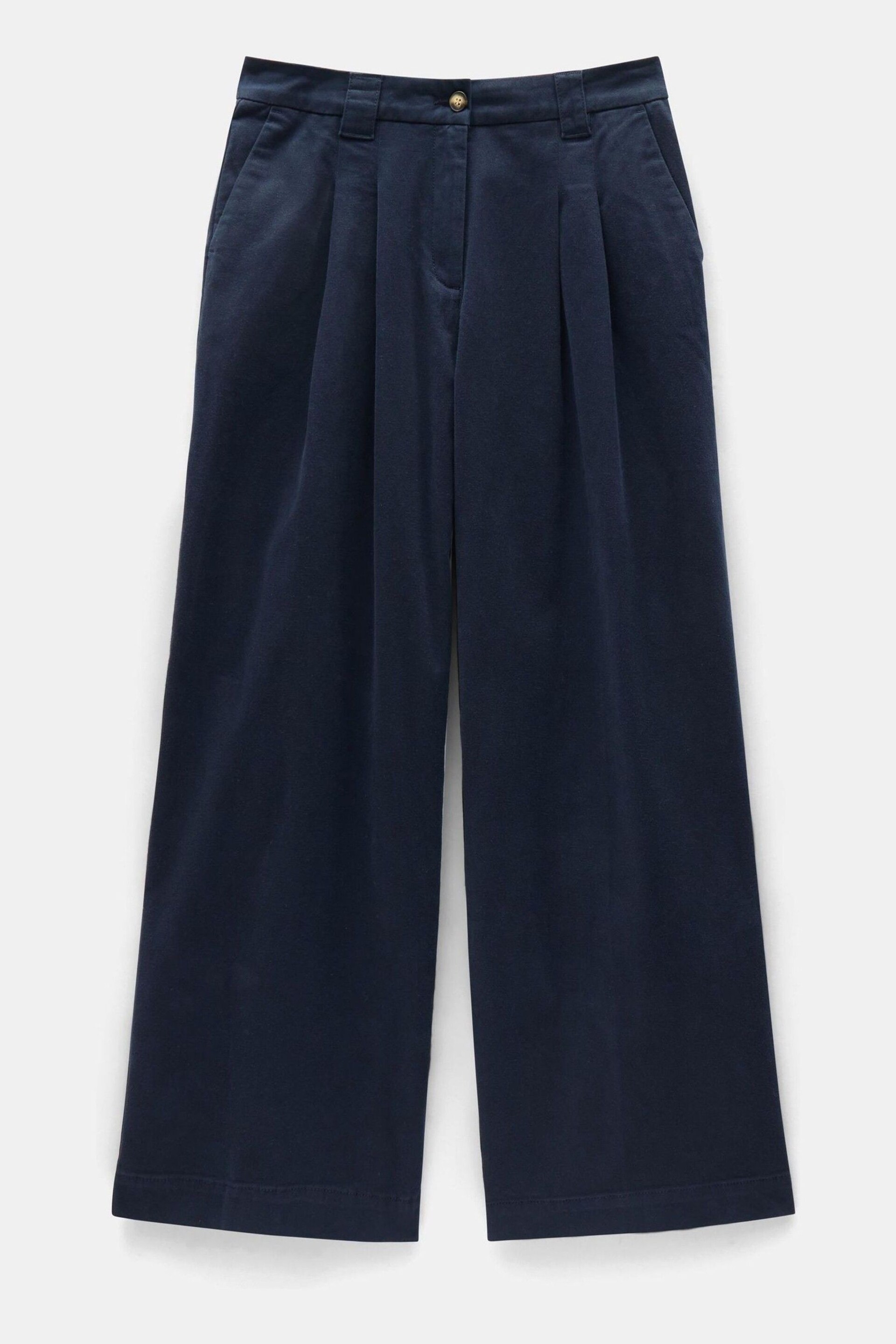 Hush Blue Ali Wide Chino Trousers - Image 5 of 5
