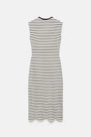 Mint Velvet Brown Twist Stripe Jersey Dress - Image 4 of 4