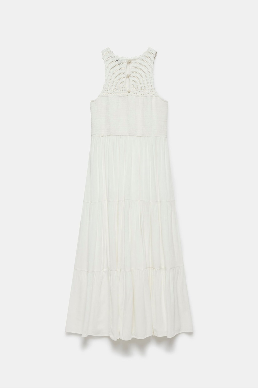 Mint Velvet White Floral Crochet Maxi Dress - Image 4 of 4