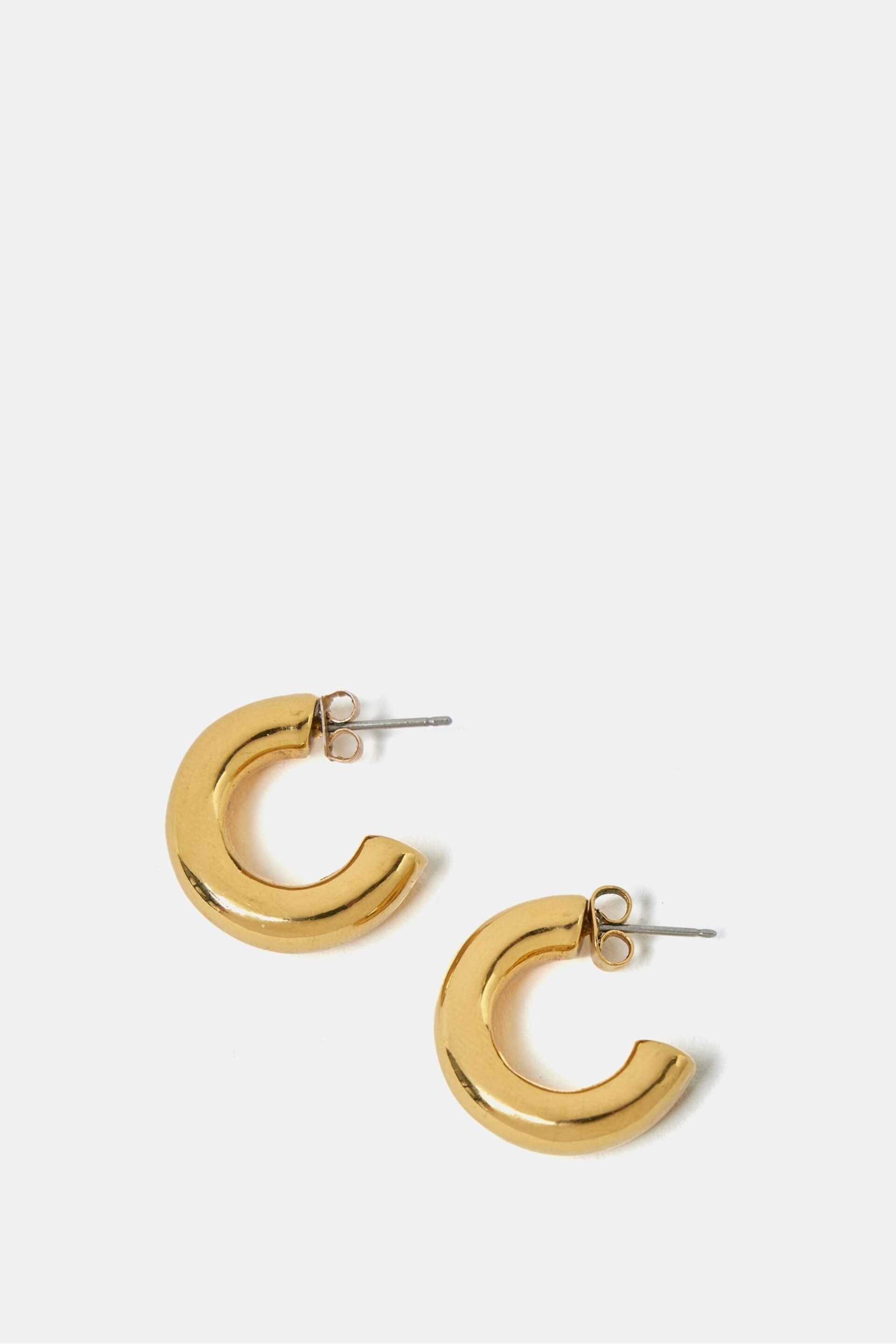 Mint Velvet Gold Plated Hoop Earrings - Image 1 of 2