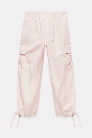 Mint Velvet Pink Cotton Parachute Trousers - Image 4 of 4