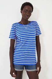 Crew Clothing Company Blue Short Sleeve Breton Top - Image 1 of 4