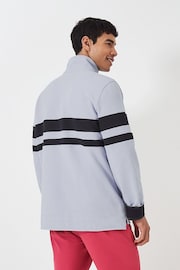 Crew Clothing Cut And Sew Stripe Padstow Pique Sweat Top - Image 2 of 4