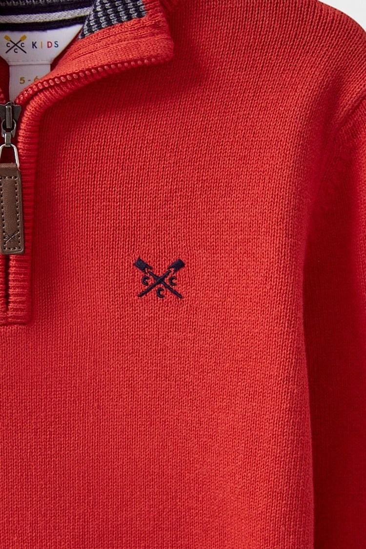 Crew Clothing 100% Cotton Half Zip Jumper - Image 3 of 3