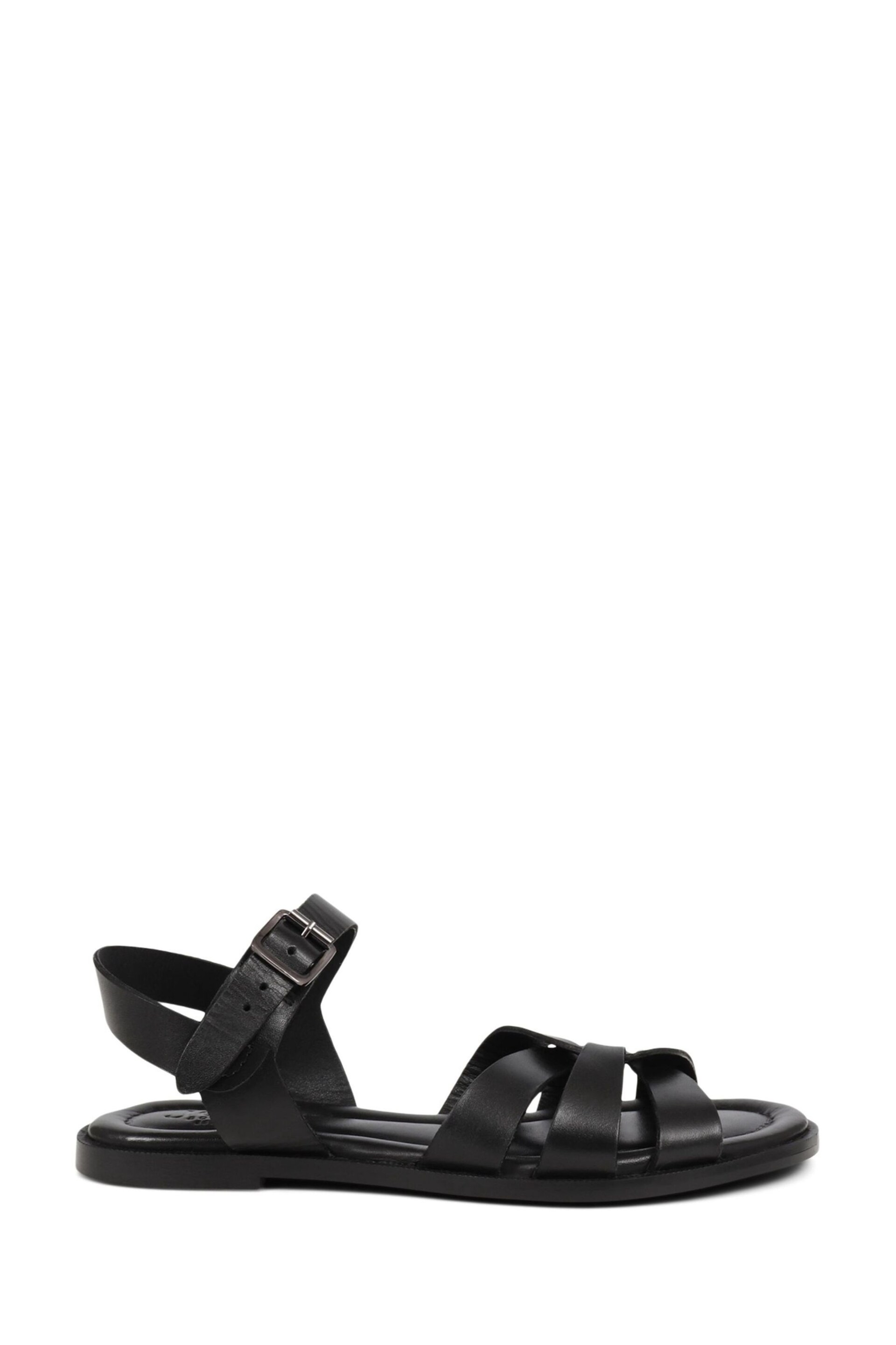 Jones Bootmaker Inez Flat Black Sandals - Image 2 of 5