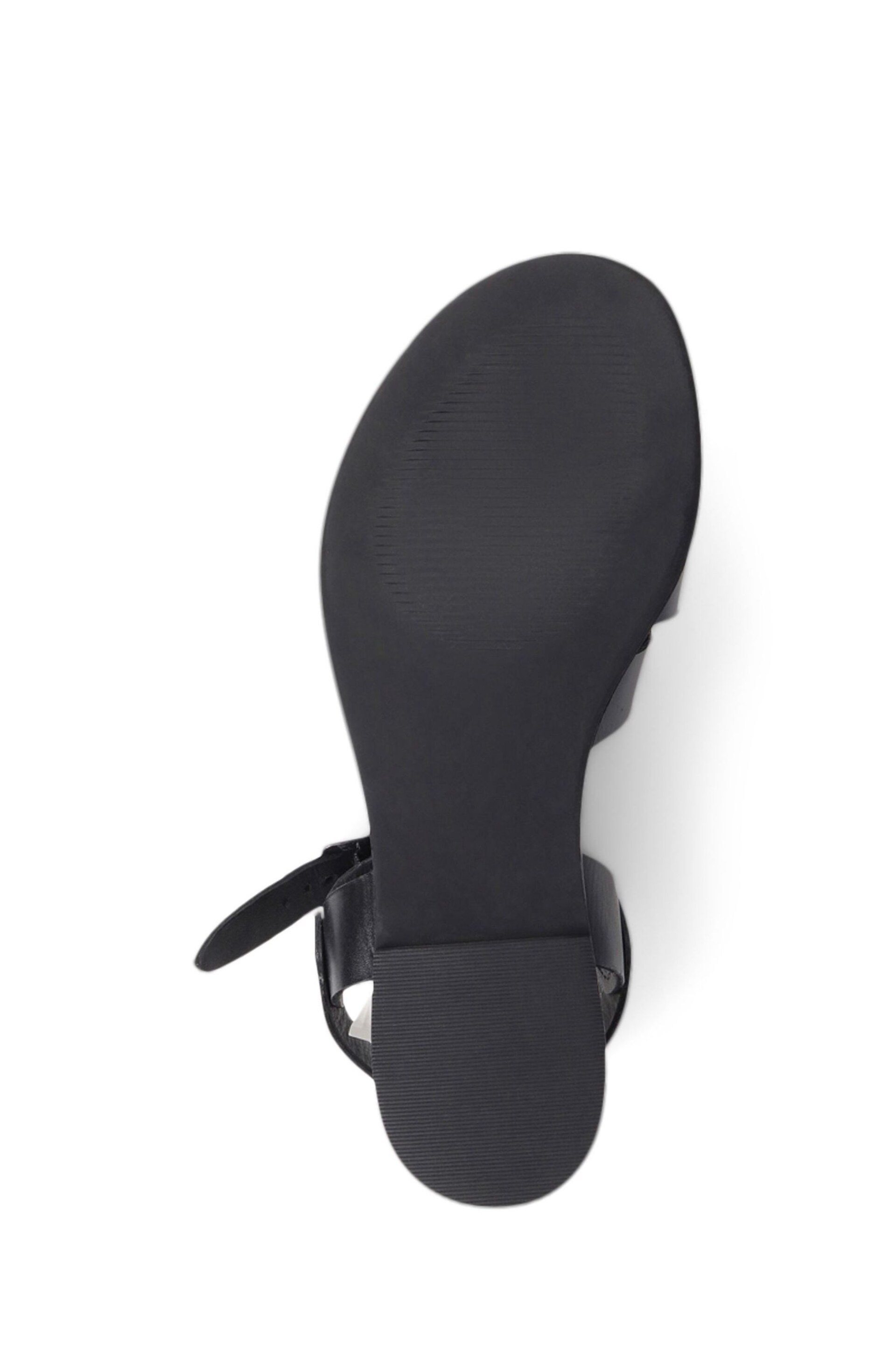 Jones Bootmaker Inez Flat Black Sandals - Image 5 of 5