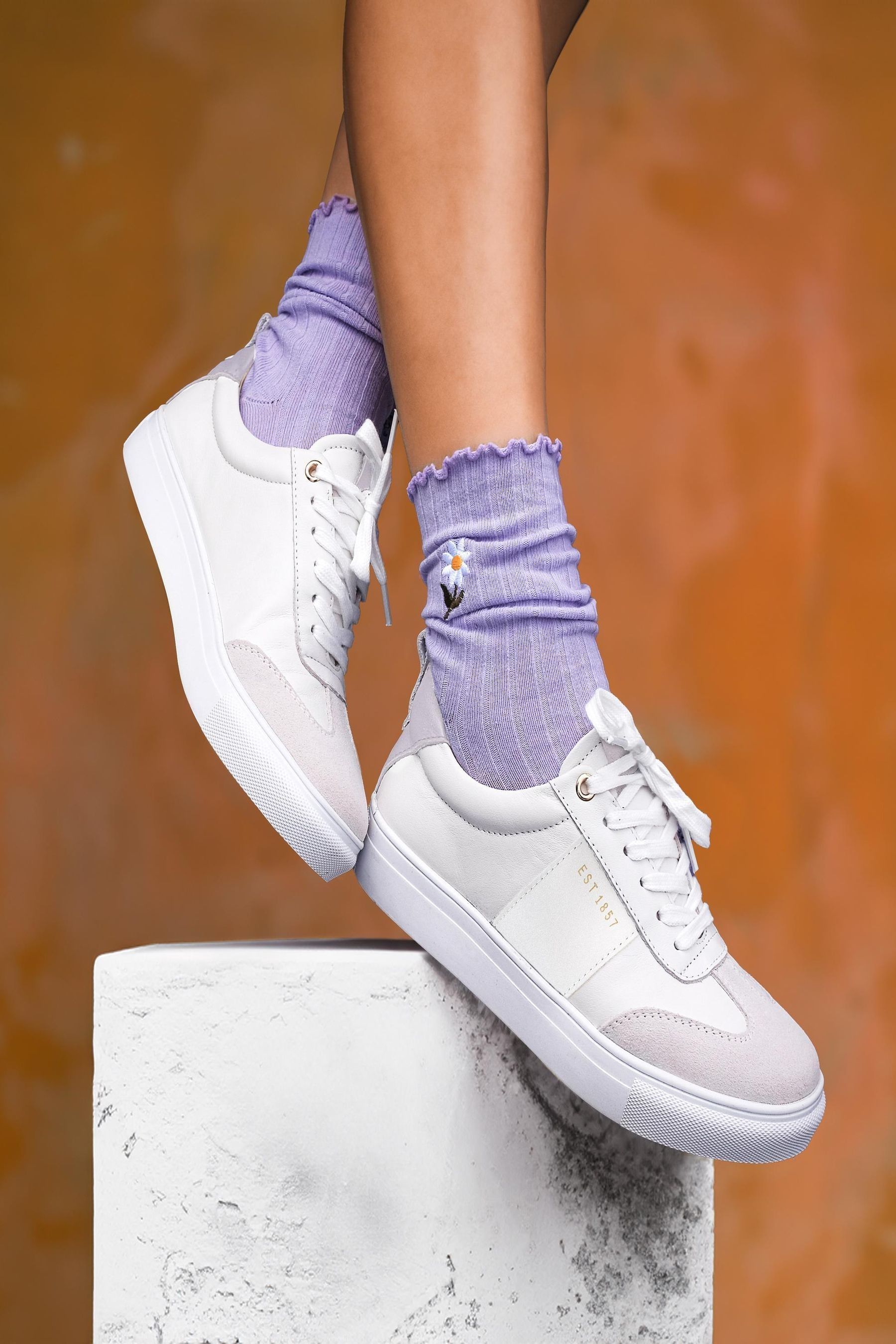 Buy Jones Bootmaker Aspyn Leather Trainers from Next Qatar