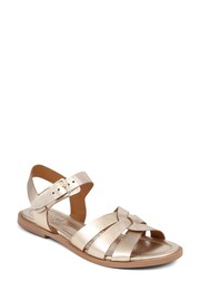 Jones Bootmaker Gold Inez Flat Sandals - Image 1 of 5