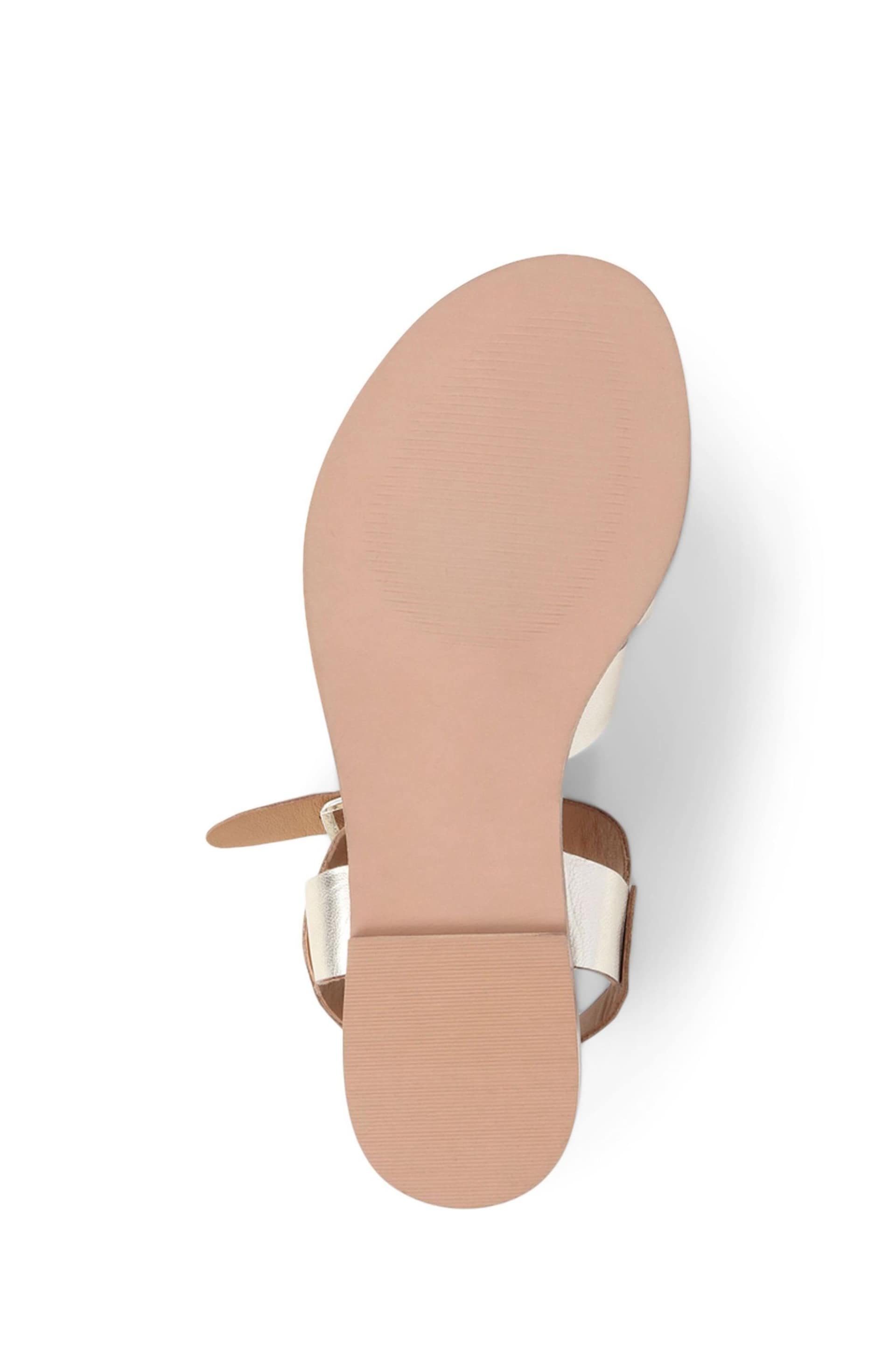 Jones Bootmaker Gold Inez Flat Sandals - Image 5 of 5