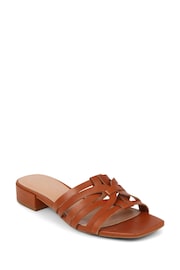 Jones Bootmaker Natural Izabella Mules Sandals - Image 4 of 6