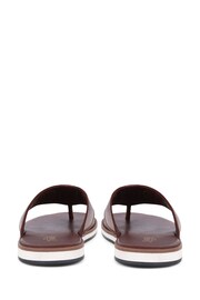 Jones Bootmaker Wealdstone Leather Toe Post Brown Sandals - Image 4 of 6