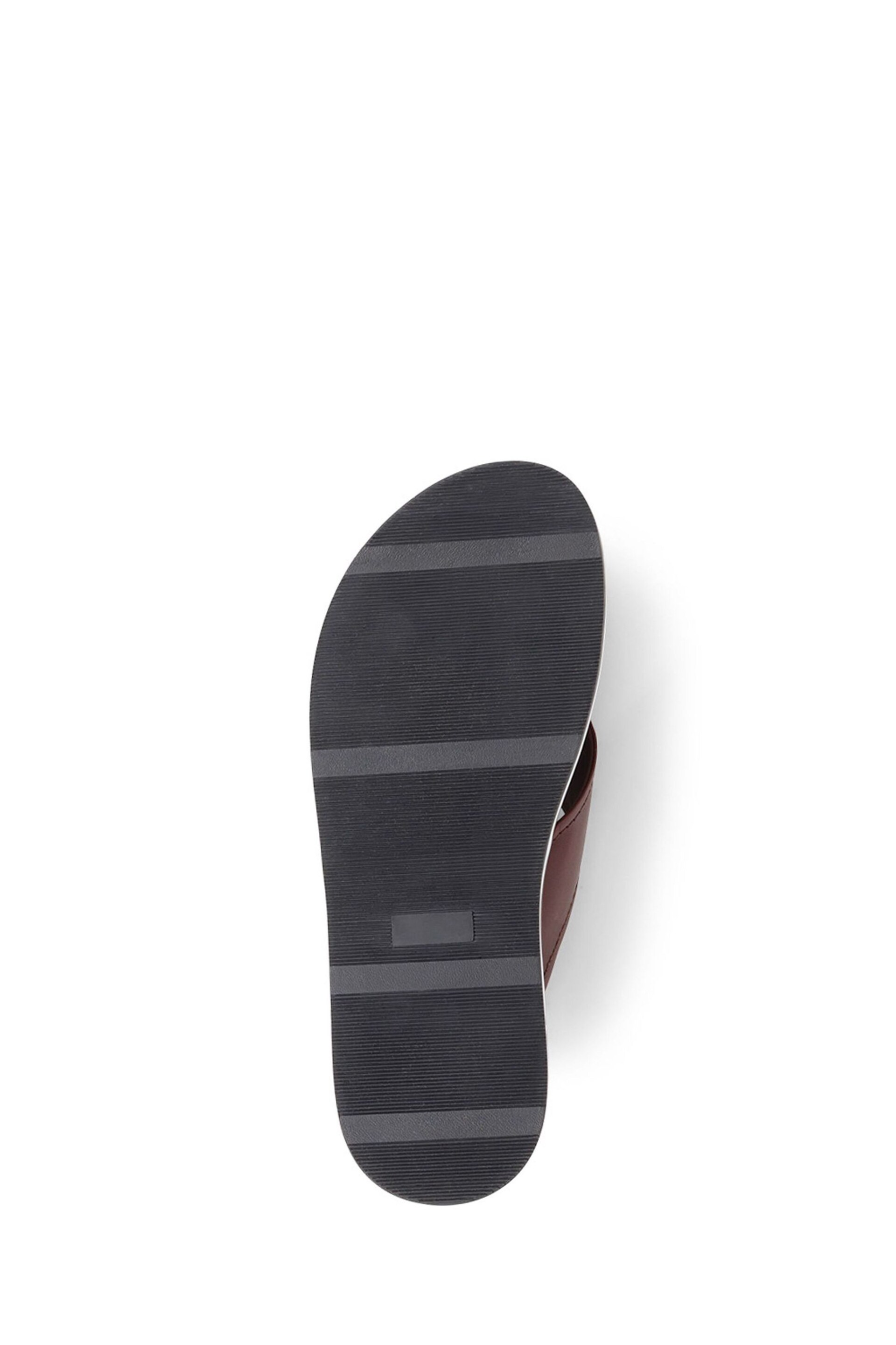 Jones Bootmaker Wealdstone Leather Toe Post Brown Sandals - Image 6 of 6