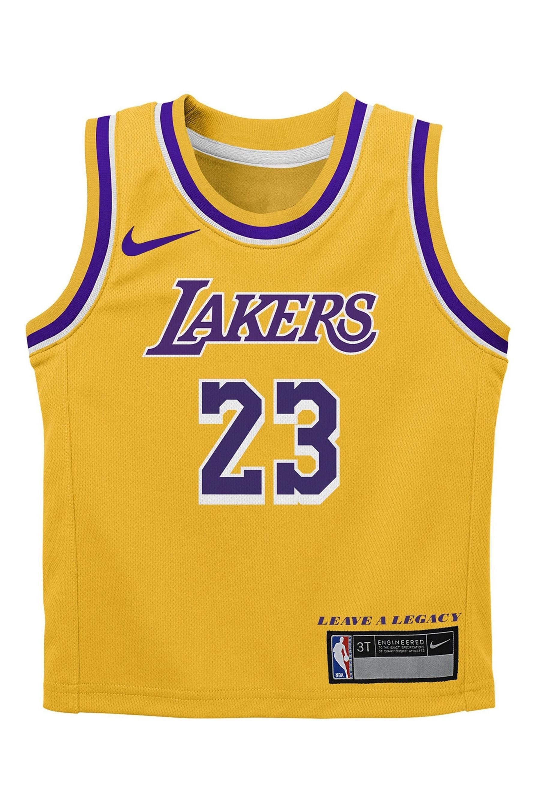 Buy Fanatics Yellow Los Angeles Lakers Replica Icon Box Set Lebron James Toddler Jersey from Next Belgium