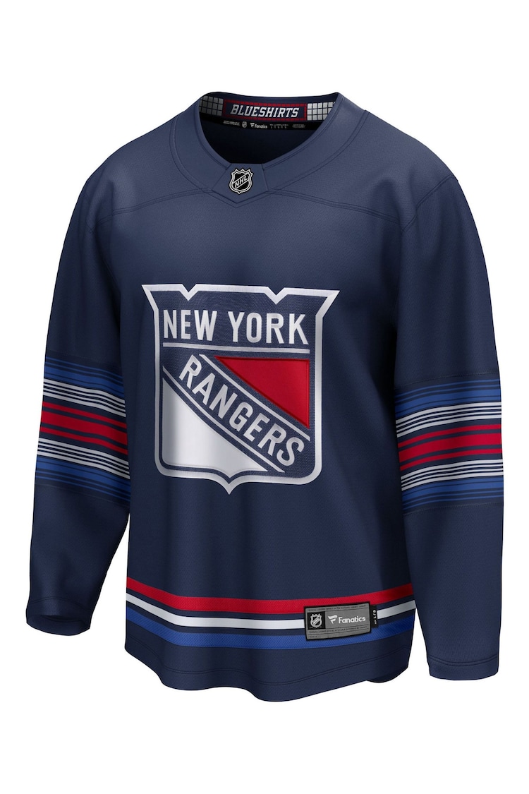 Fanatics Blue New York Rangers Replica Alternate Breakaway Jersey - Image 2 of 3