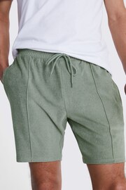 MOSS Green Terry Towelling Shorts - Image 3 of 3