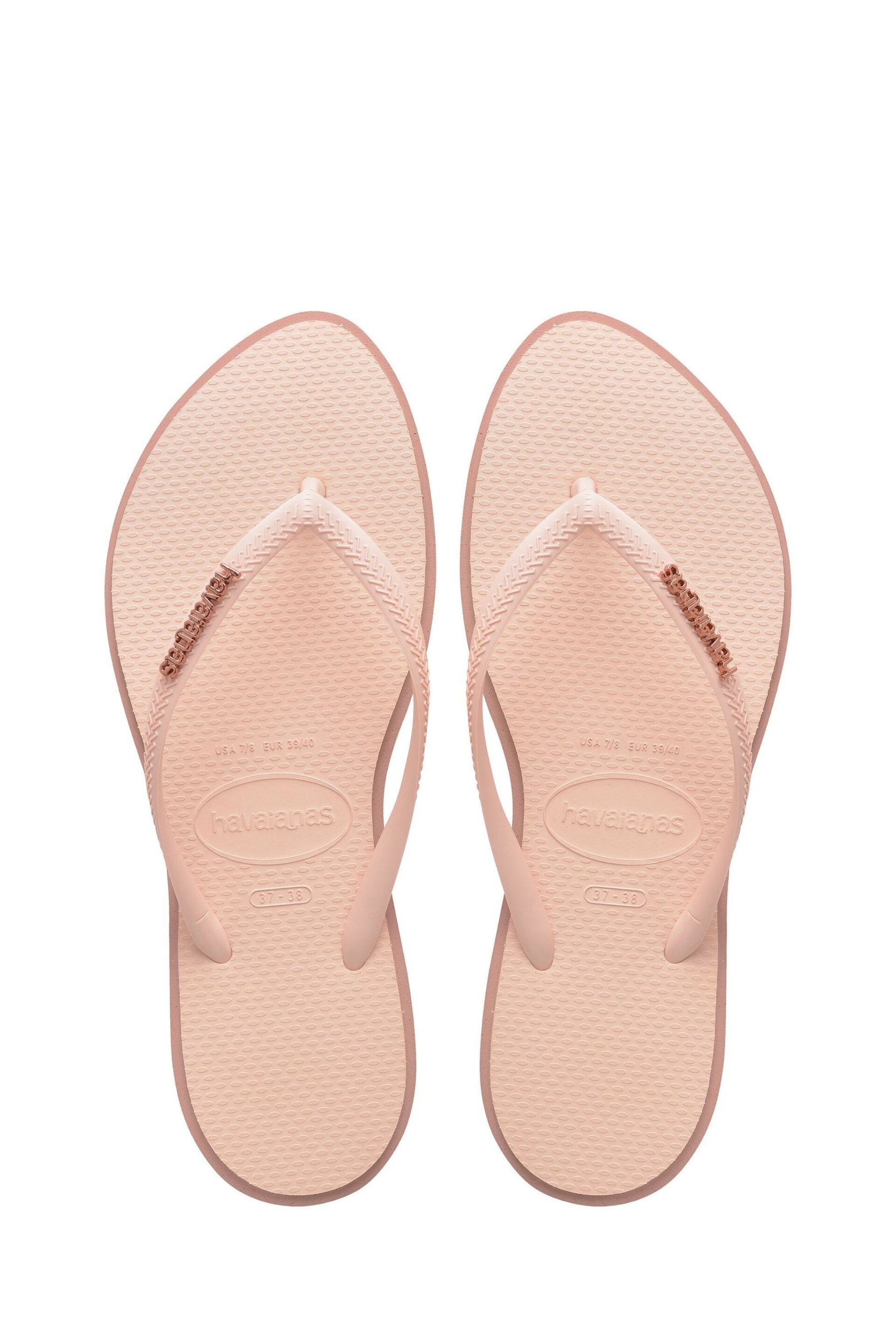Havaianas Slim Pink Point Flip Flops - Image 4 of 6