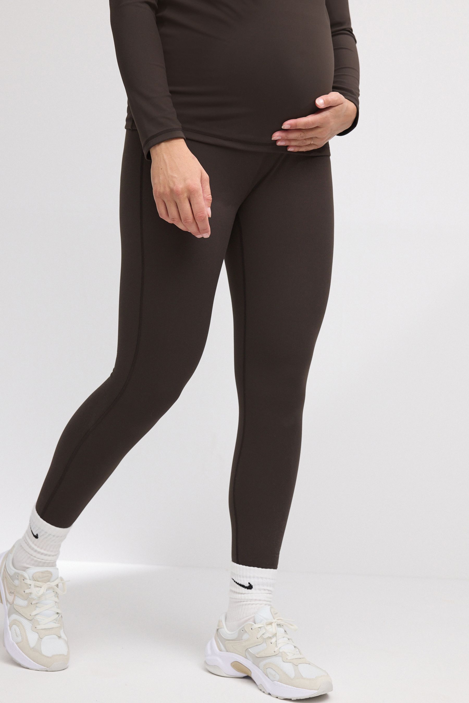 Buy Chocolate Brown Maternity Sports Leggings from Next Luxembourg