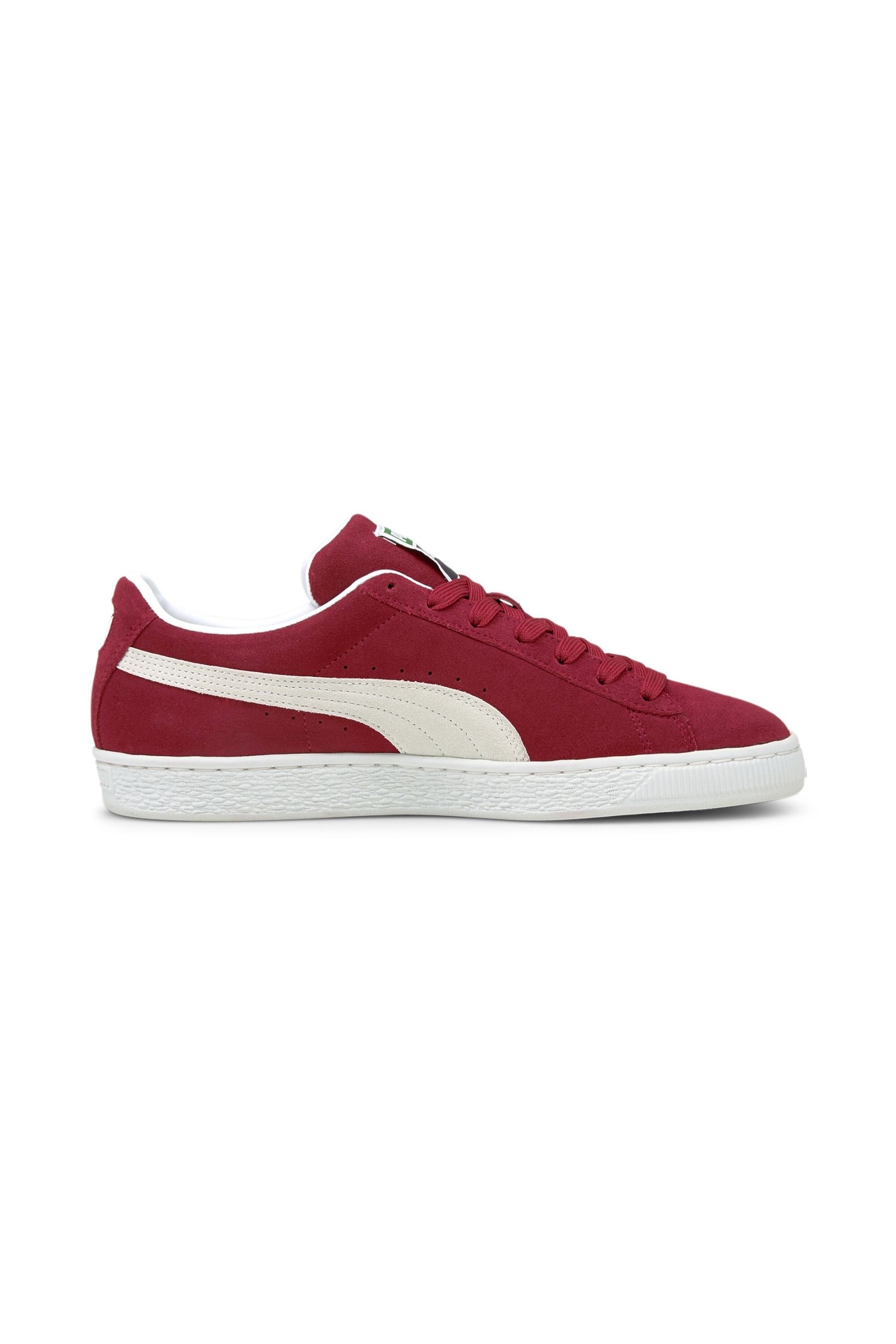 Puma suede classic red and white top