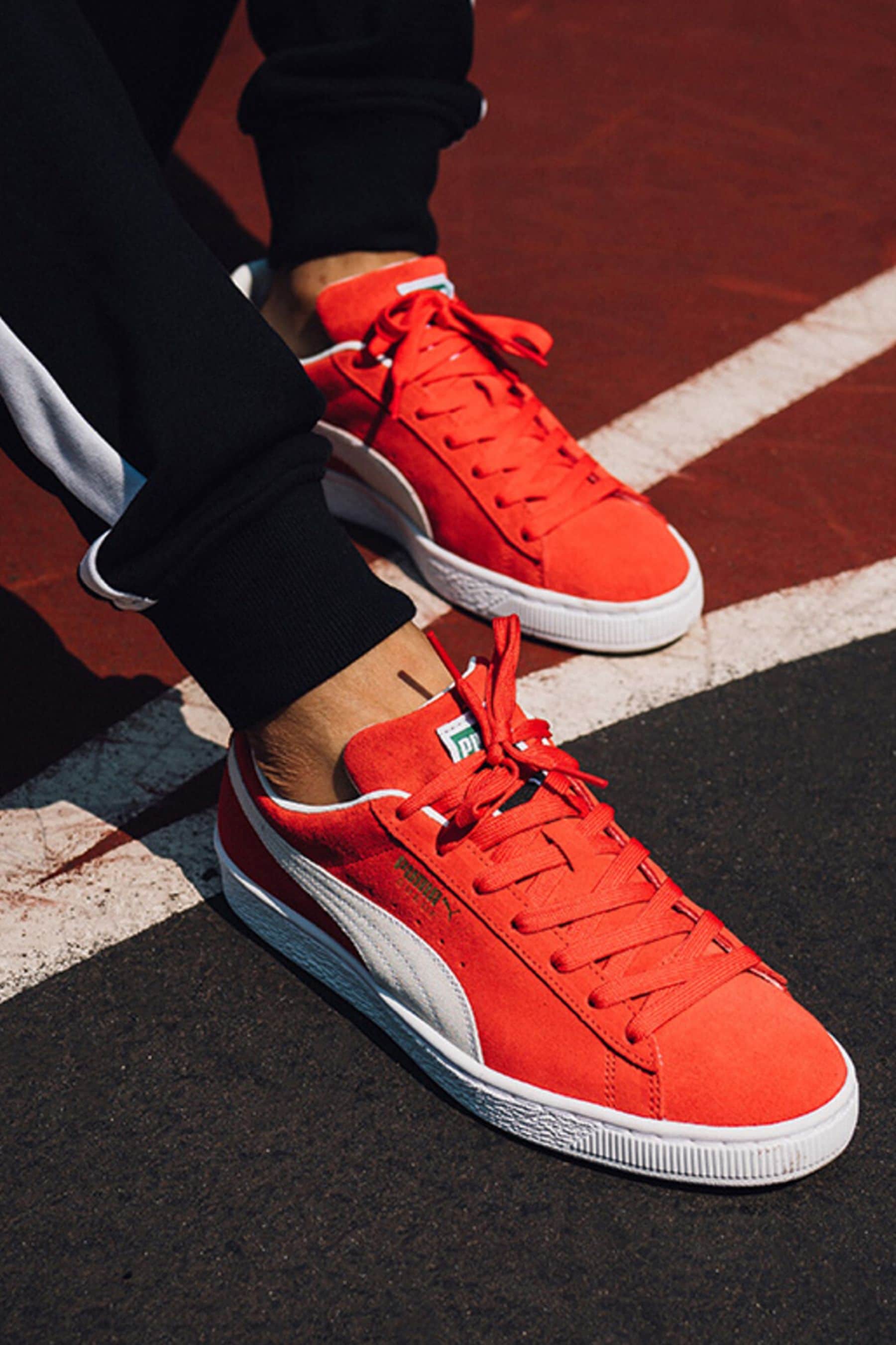 Buy Puma Red Suede Classic XXI Unisex Trainers from Next Singapore
