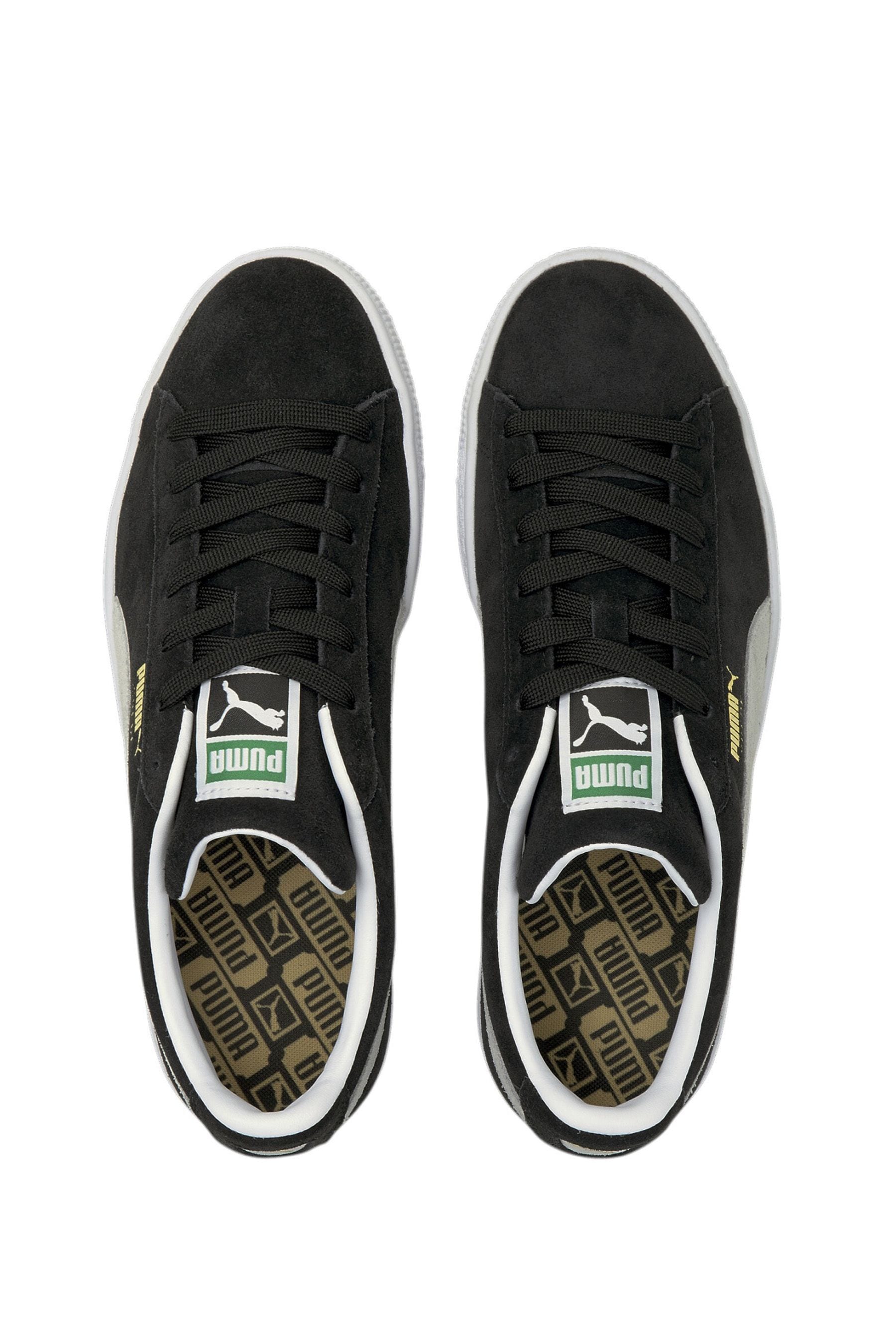 Puma classic black leather on sale