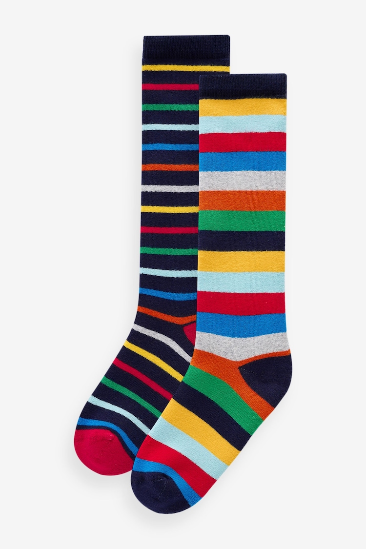 Bright Stripe Welly Socks 2 Pack - Image 1 of 1