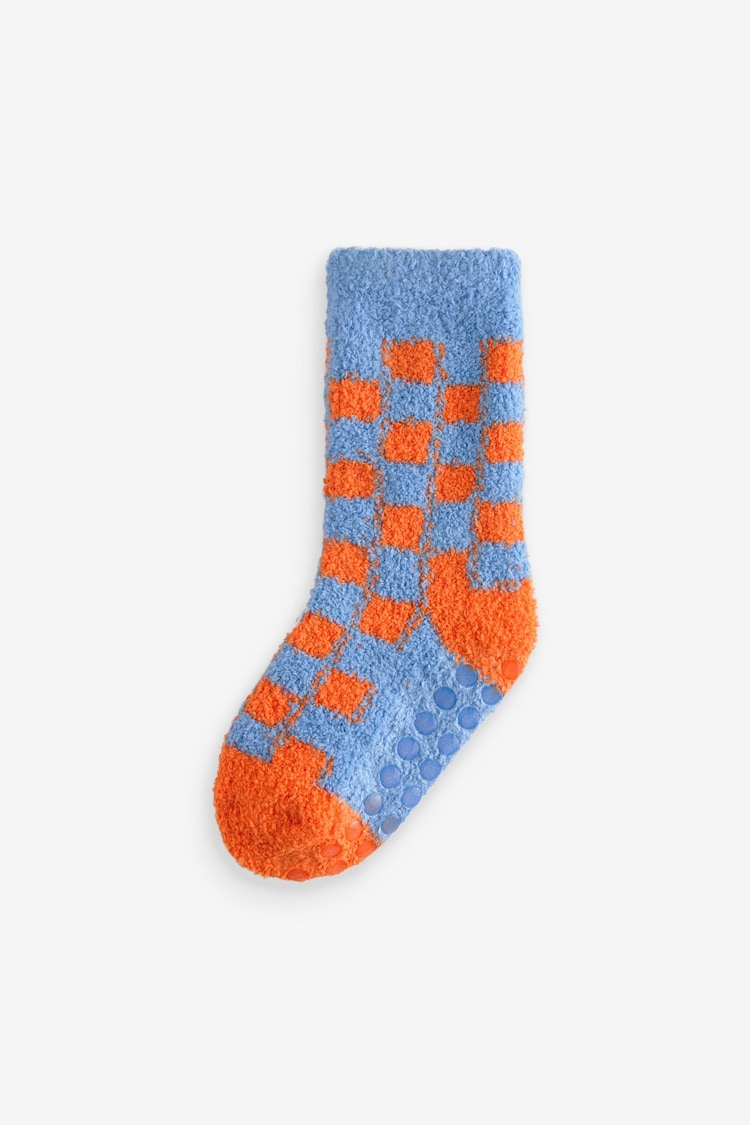 Bright Checkerboard Cosy Socks 2 Pack - Image 3 of 3