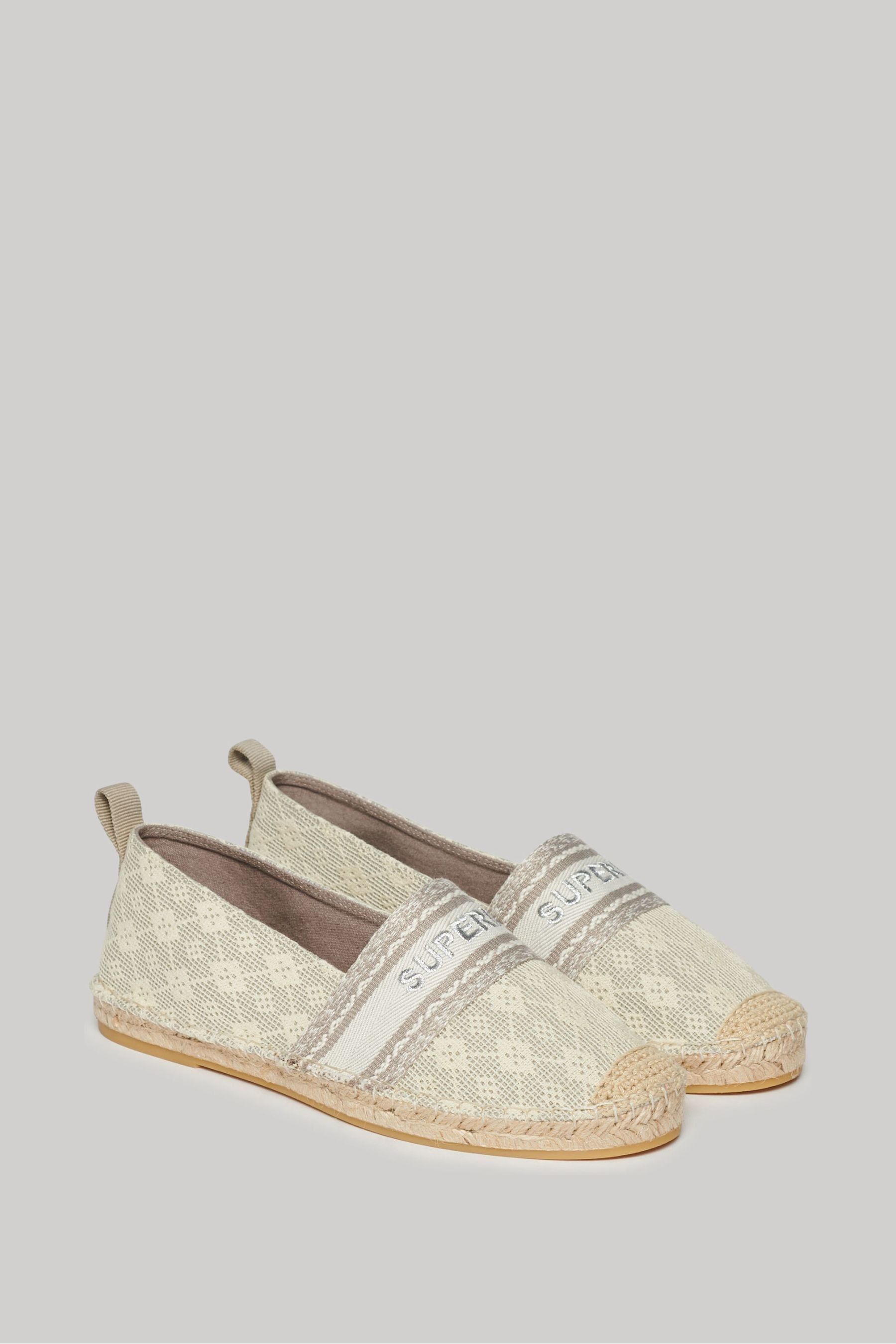 Buy Superdry White Superdry Canvas Espadrille Overlay White Shoes from the Next UK online shop