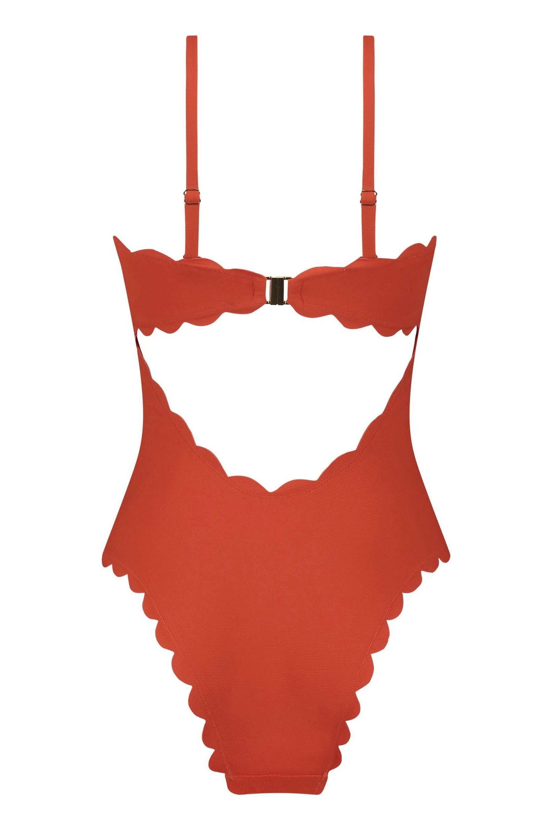 Hunkemoller Red Scallop Swimsuit