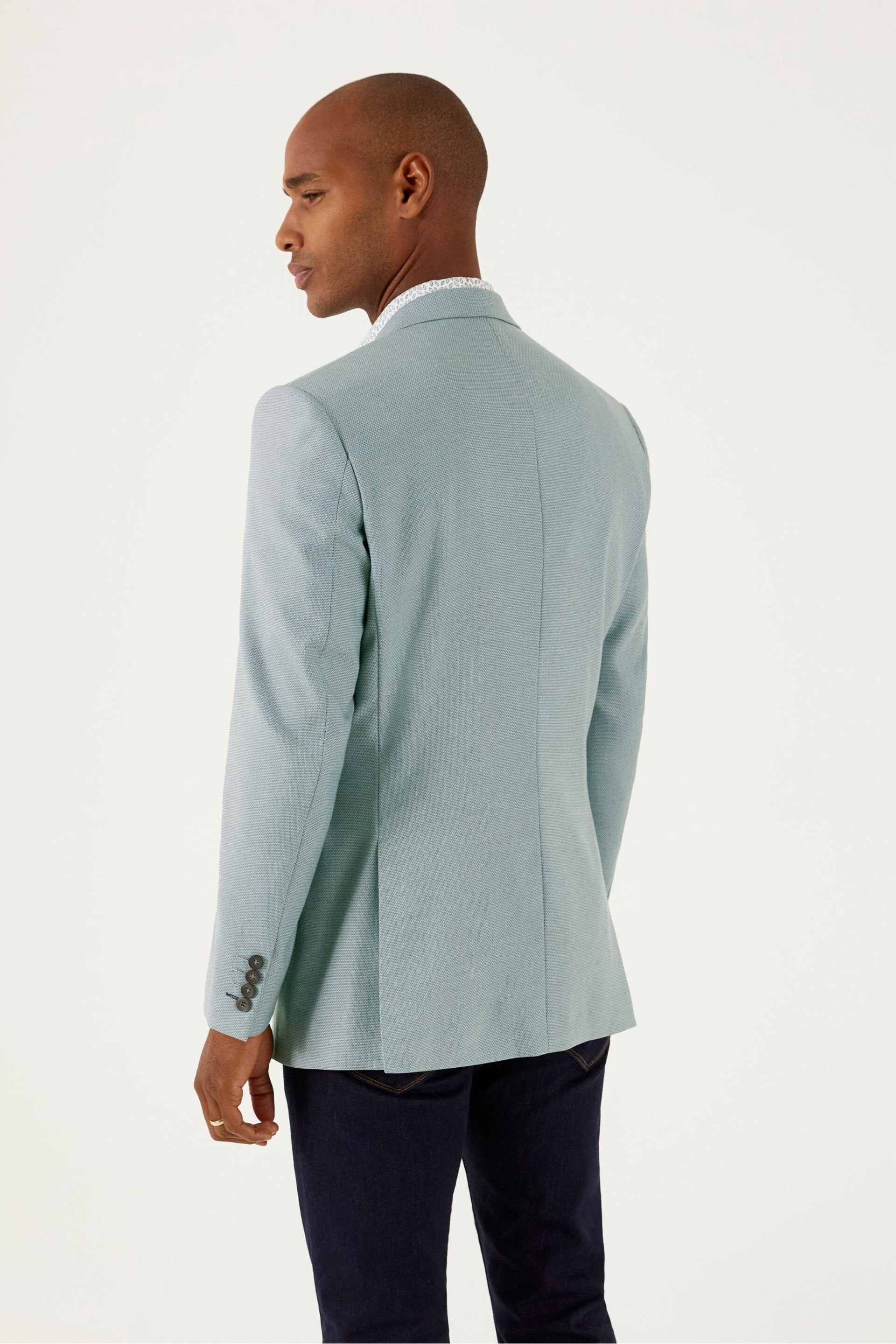 Skopes Tailored Fit Harry Mint Green Jacket - Image 3 of 6