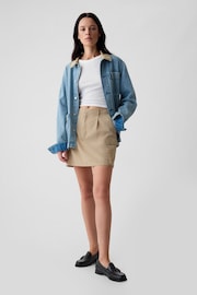 Gap Beige Utility Mini Skirt - Image 4 of 4