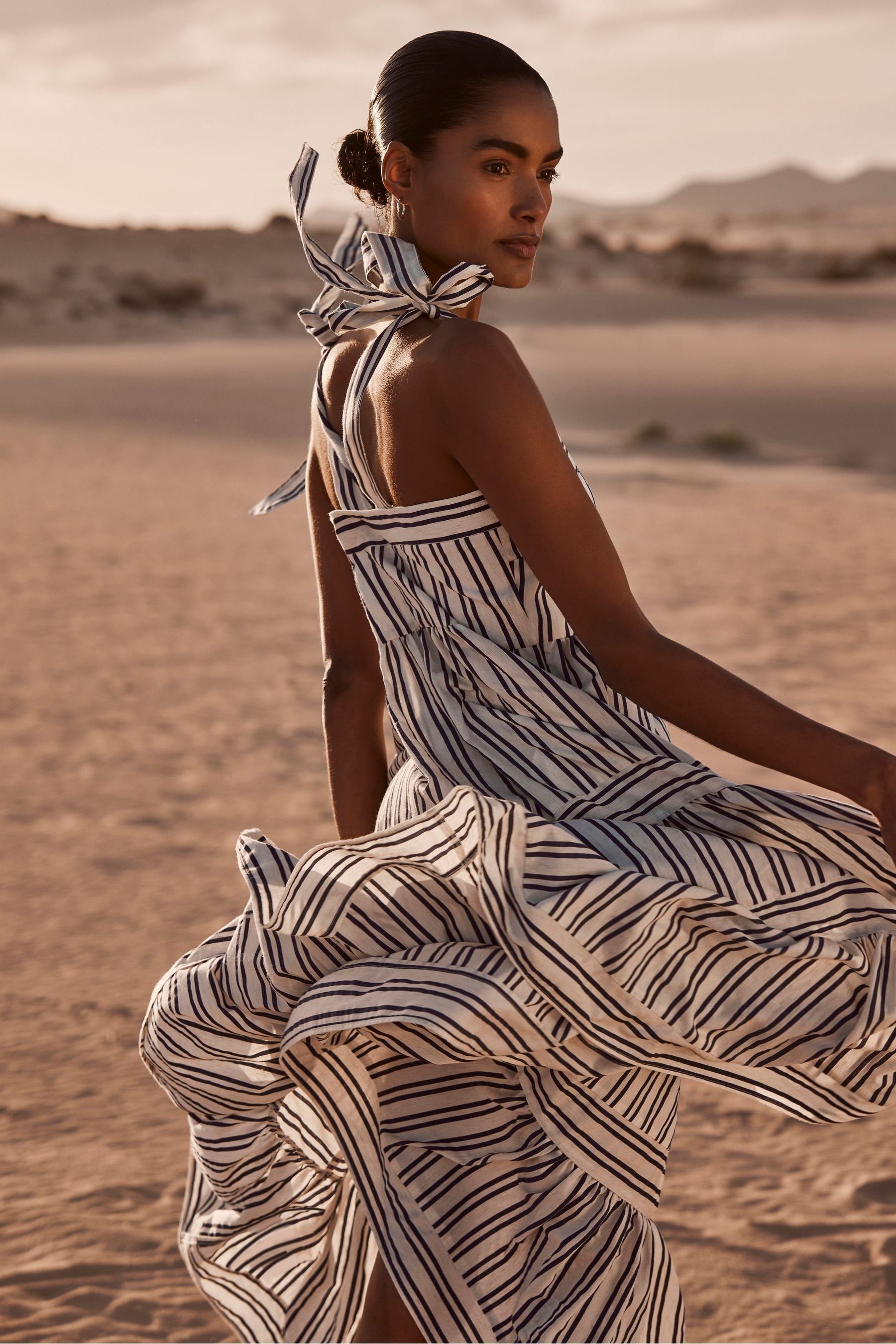 Mint velvet striped dress sales