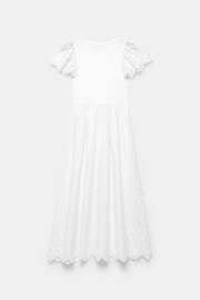 Mint Velvet White Broderie Midi Dress - Image 4 of 4