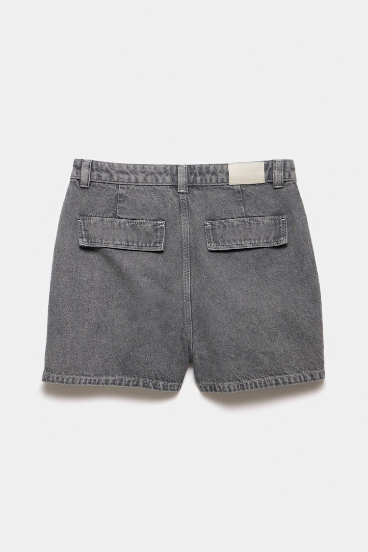 Mint Velvet Grey Cargo Pocket 100% Cotton Shorts - Image 4 of 4