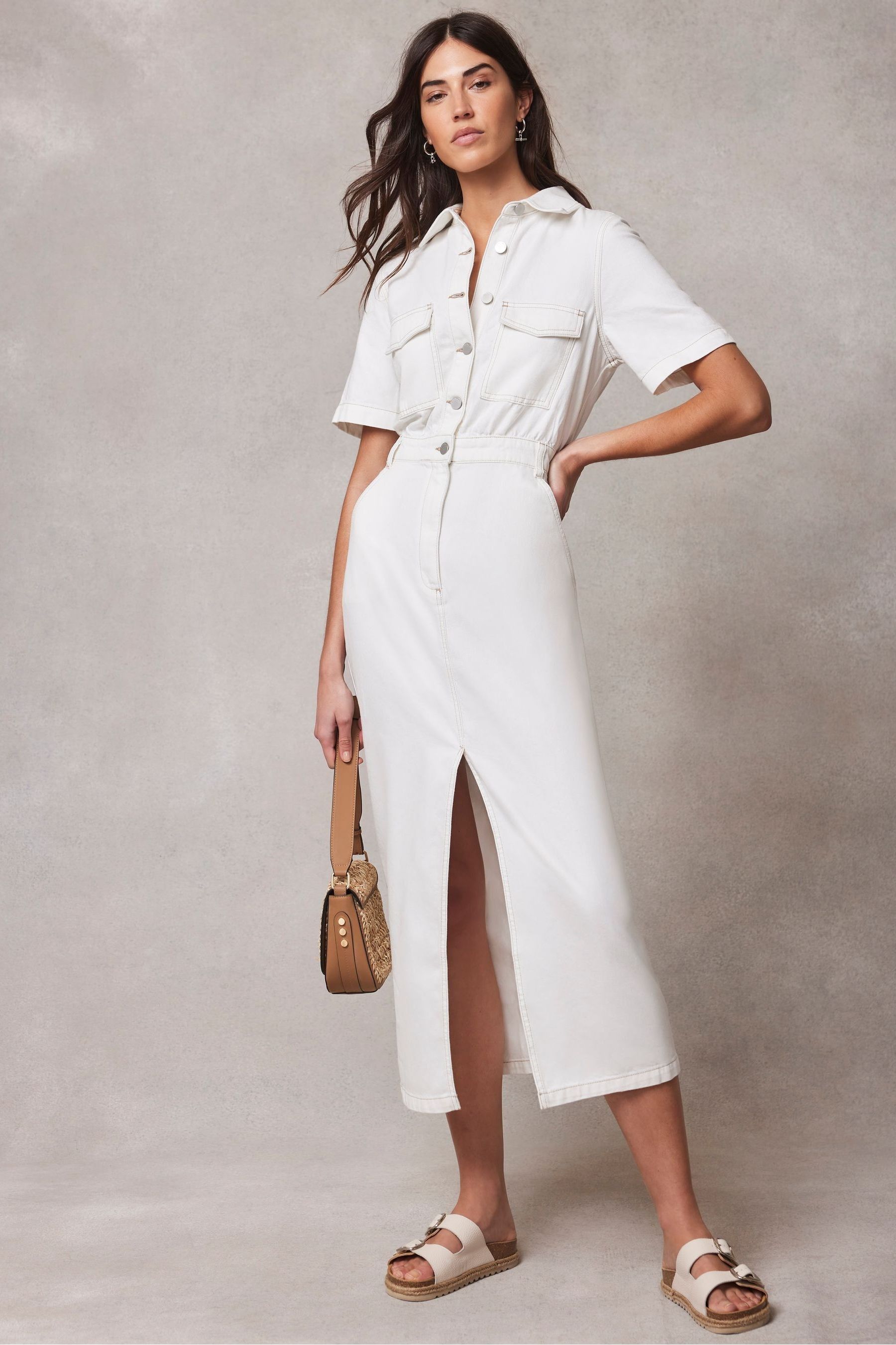 Mint velvet denim dress outlet