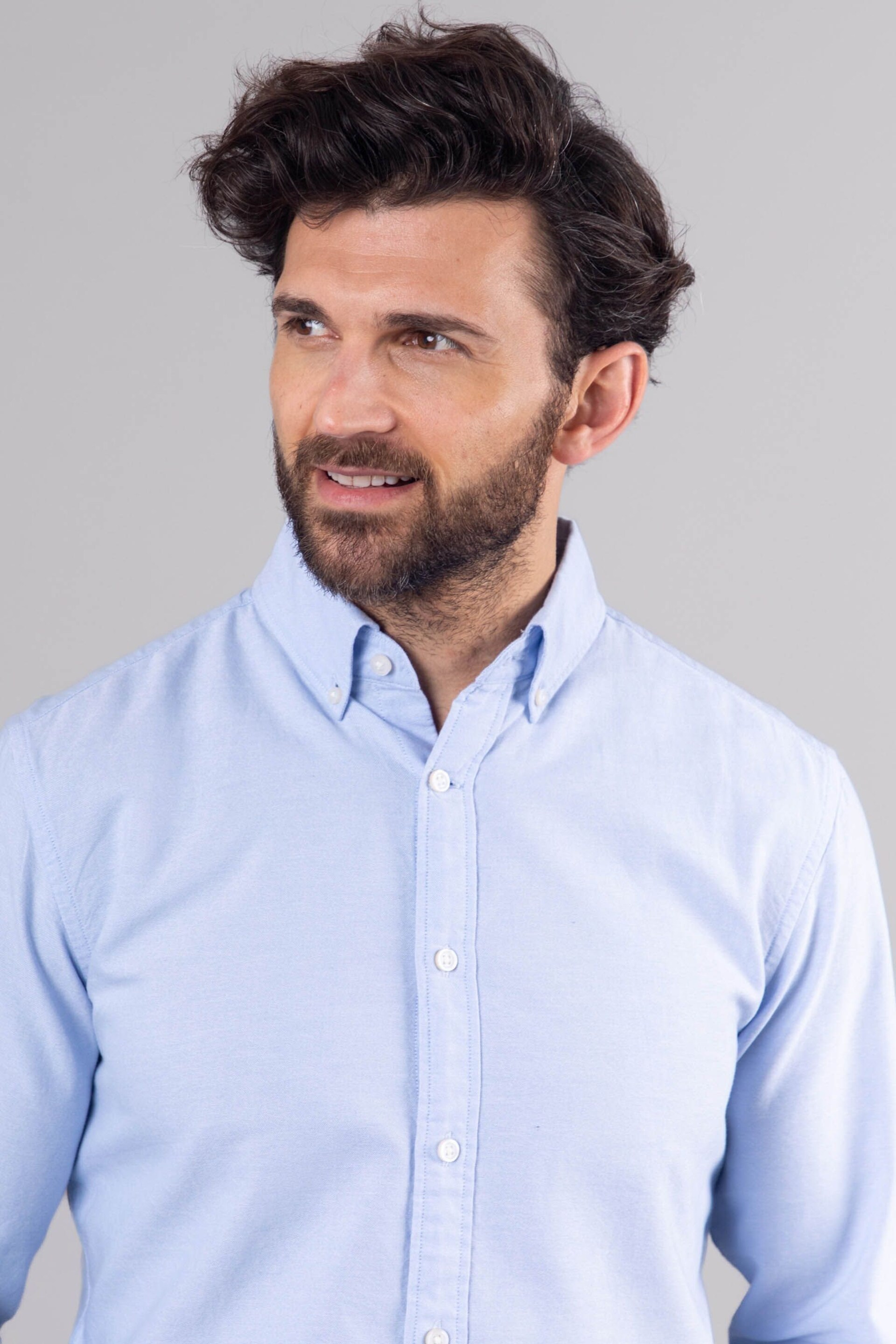 Lakeland Clothing Blue Warrick Cotton Shirt - Image 4 of 6