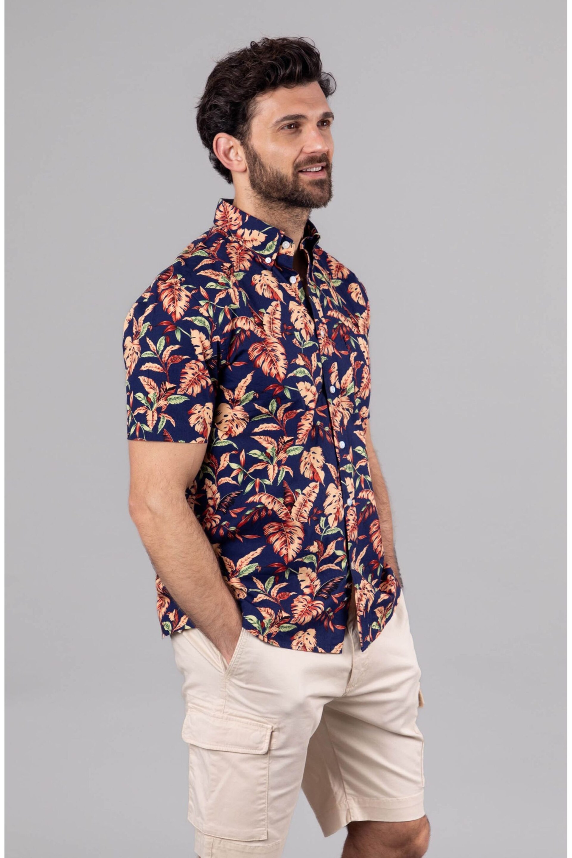 Lakeland Clothing Blue Ashley Cotton Short Sleeve Shirt - Image 1 of 7