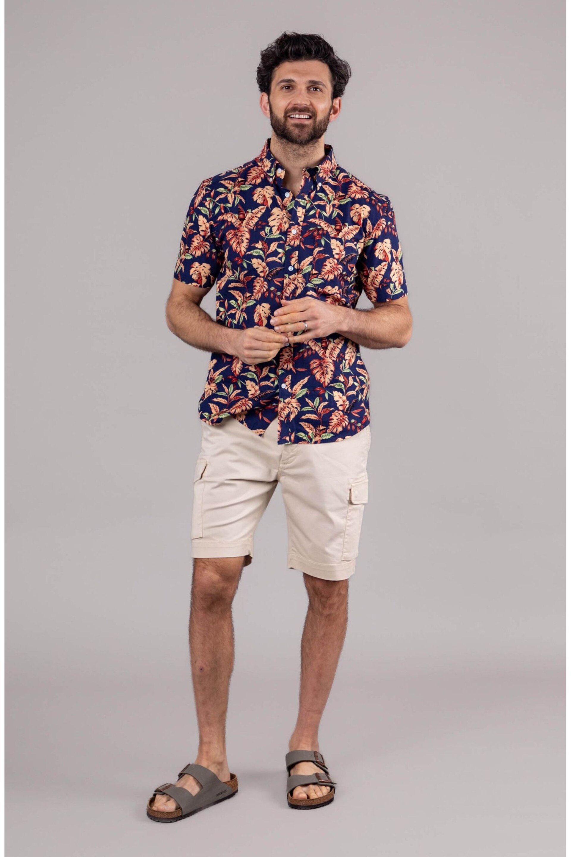 Lakeland Clothing Blue Ashley Cotton Short Sleeve Shirt - Image 5 of 7