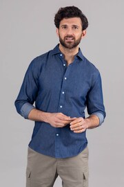 Lakeland Clothing Blue Lee 100% Cotton Shirt - Image 4 of 5