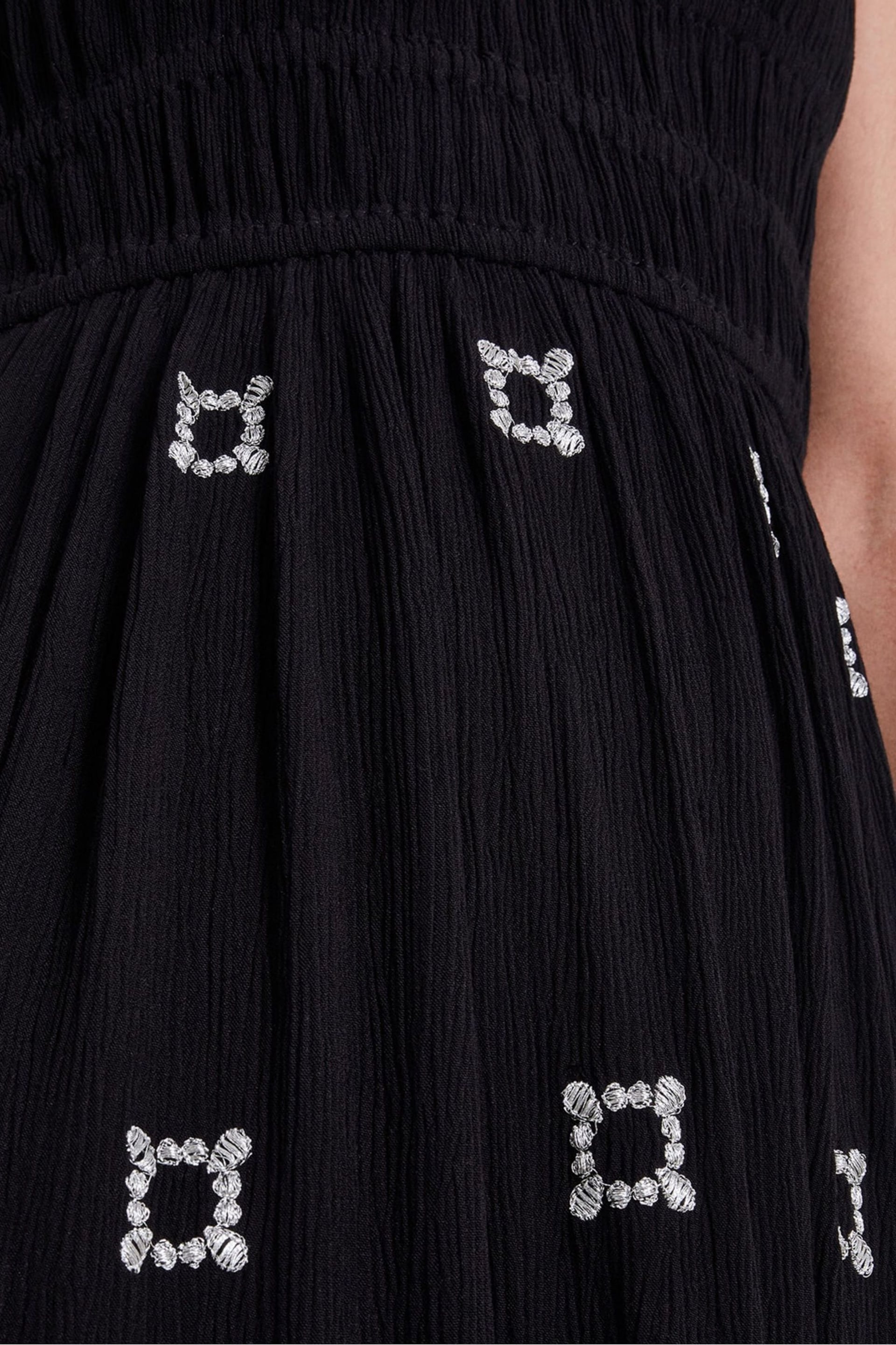 Monsoon Black Briar Embroidered Dress - Image 4 of 5