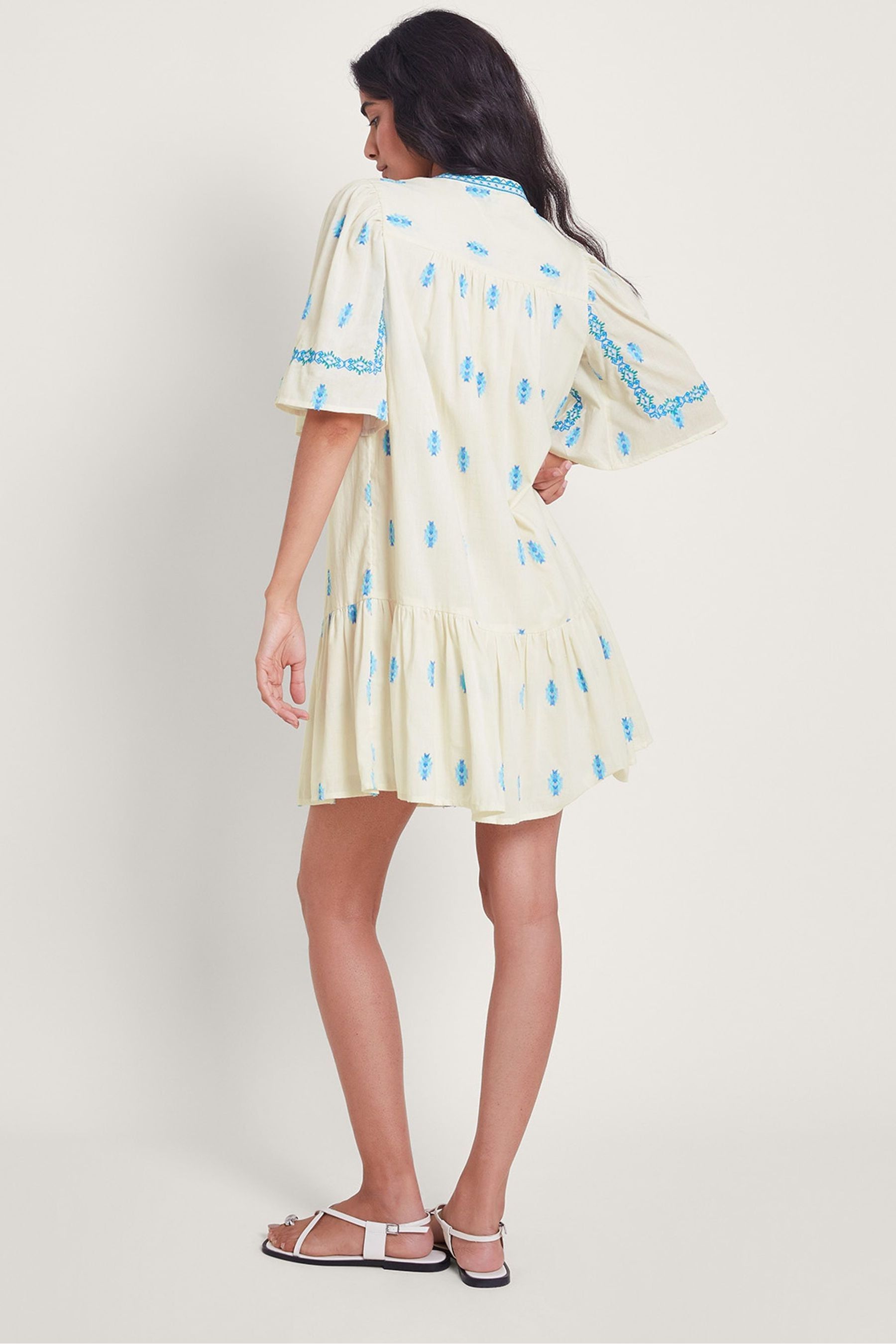 Buy Monsoon White Jacinta Embroidered Dresses from Next Canada