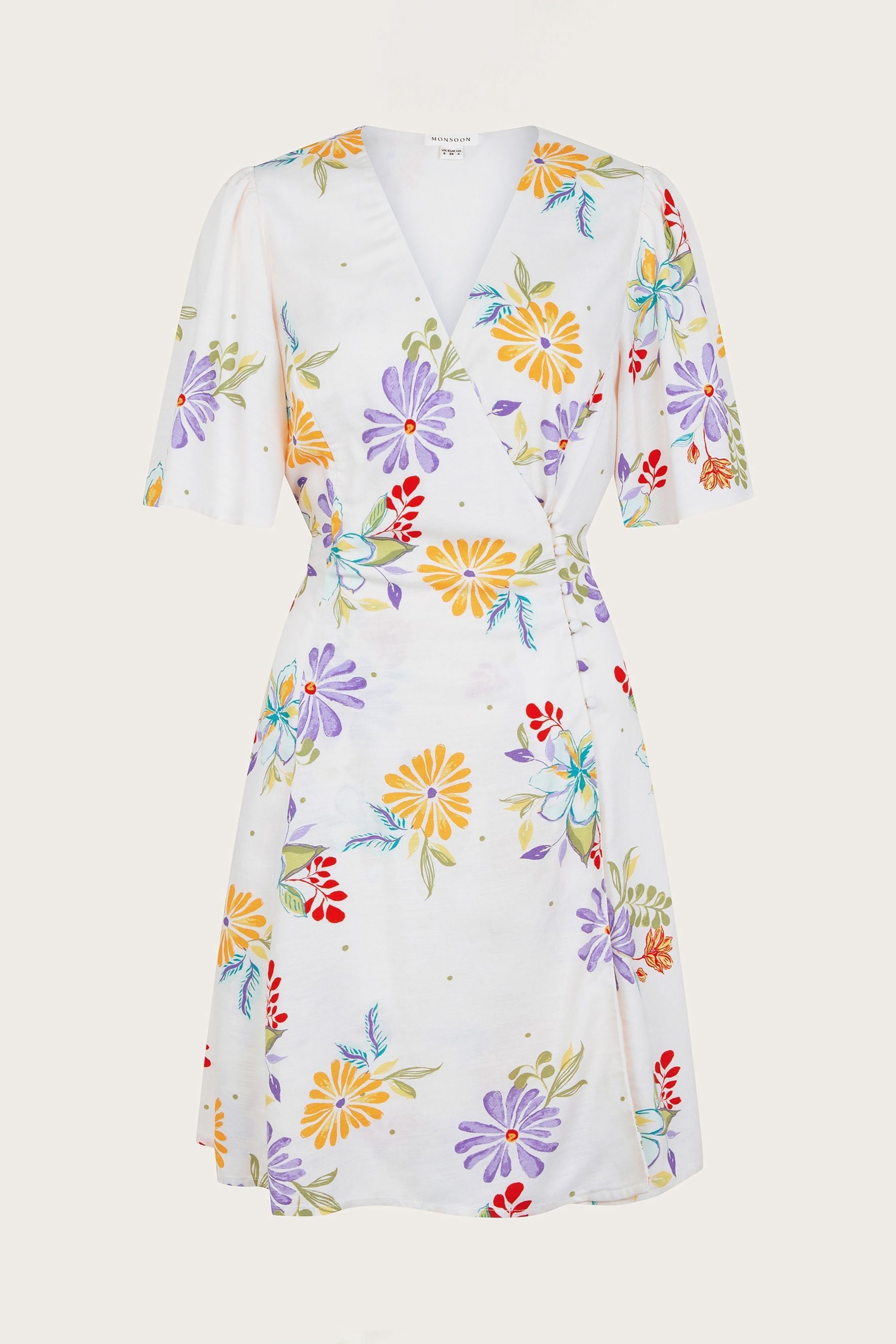 Monsoon white linen dress shop